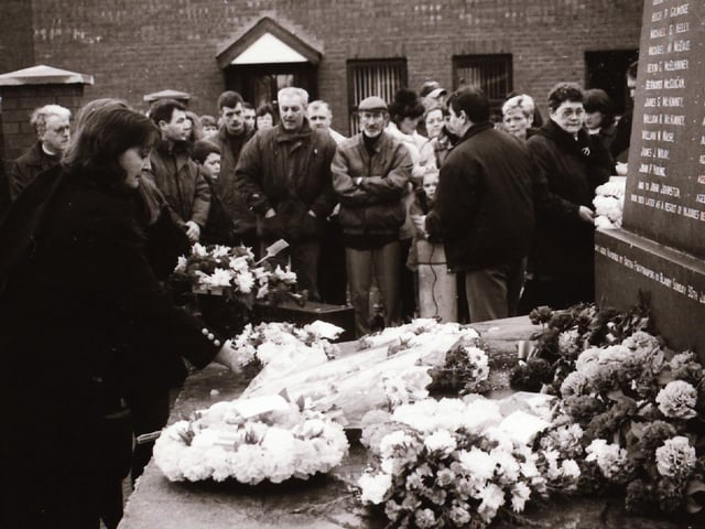 Scenes from the Bloody Sunday commemorative events in Derry in January 1996.