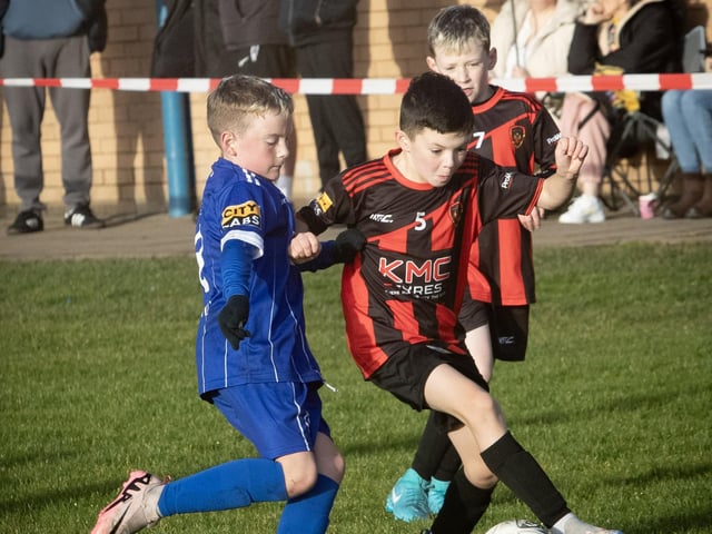 Goal action from Saturday's 2015s Sean O'Kane Memorial Cup between Trojans and Phoenix Athletic at St. Joseph's Boys School.