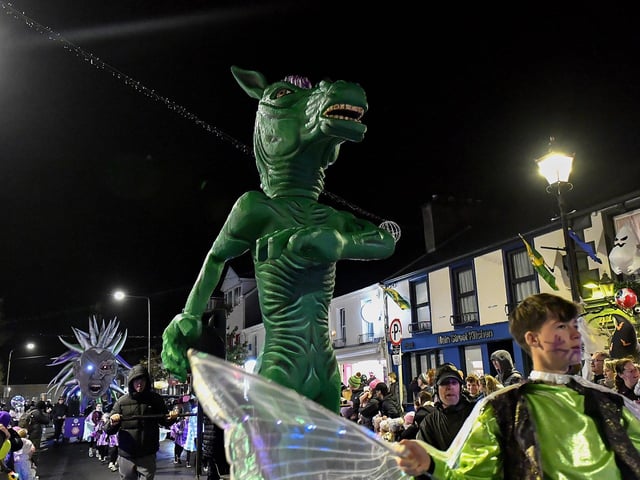 Halloween Parade in Buncrana on Sunday evening. Photograph: George Sweeney