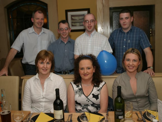 Conor McCauley's friends and family celebrate.