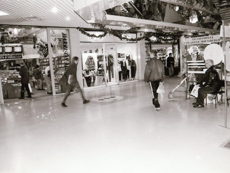 Shoppers and some of the stores at the Richmond Centre back in 1994.