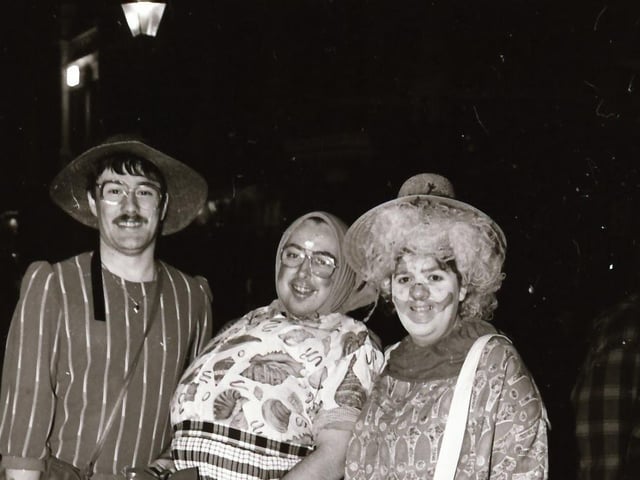 Derry folks dressed up for Halloween night, back in October 1994.