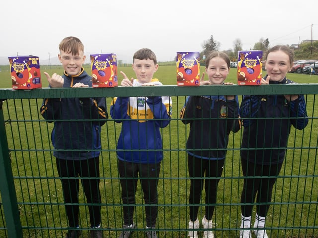 Easter Egg Hunt for some of the Underage players at CLG Beart (L-r): James McBrearty, Mason Gillespie, Niamh McDaid and Elsie Harrigan.