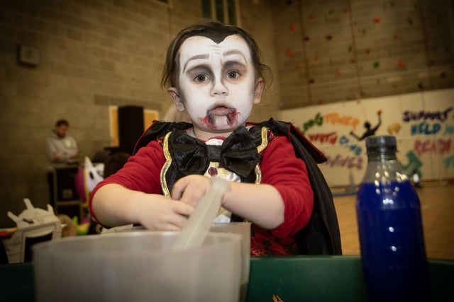 A young child in fancy dress at the event.