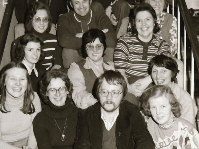 Young men and women back in January 1975.