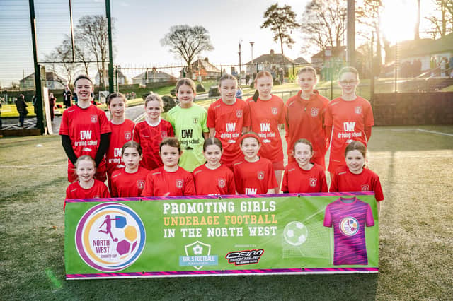 The Carndonagh FC team which competed at the inaugural North West U12 Charity Cup at Ulster University's Duncreggan Road pitches. (Photo: Rodi Jeerasoo)