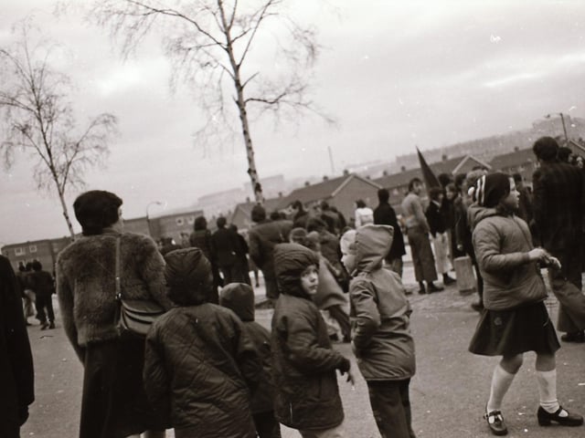 Bloody Sunday commemorative ceremonies and march back in January 1976.