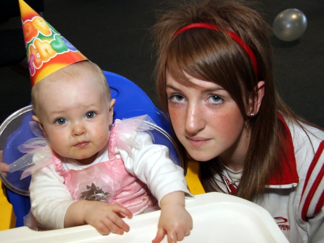 Aine pictured with gillian on the occasion of her 1st birthday 0039JML : Parties and nights out in Derry and Donegal in February 2006.