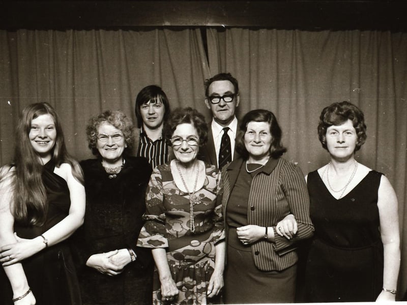 Social gathering in 1974.
