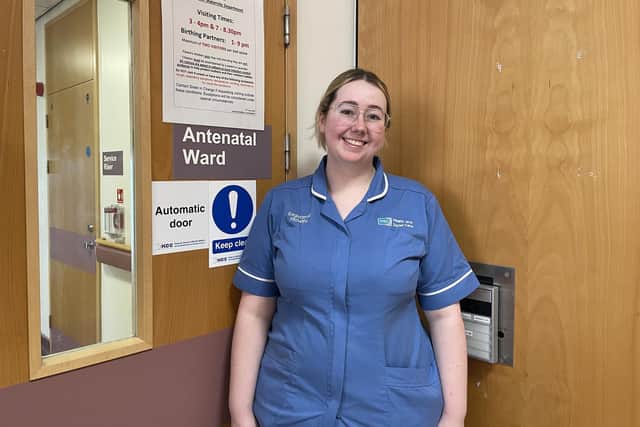 Lauryn McLaughlin, Staff Midwife at Altnagelvin Hospital.