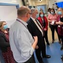 The Health Minister joined the Western Health and Social Care Trust Chief Executive Neil Guckian and Director of Unscheduled Care, Medicine, Cancer and Clinical Service, Geraldine McKay as they visited the Altnagelvin Emergency Department on Tuesday.