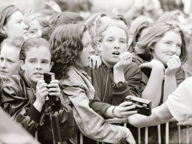 A section of the crowd during the BBC Radio 1 roadshow in 1993.