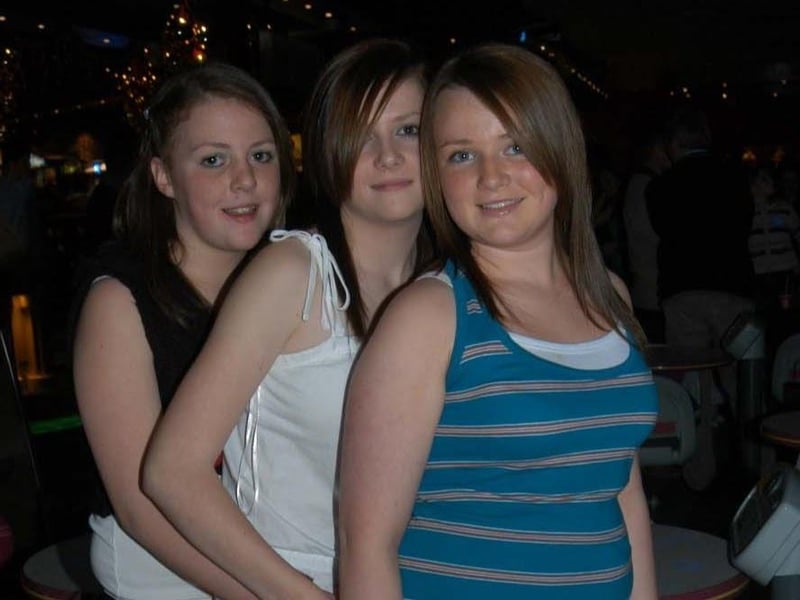 Bronagh celebrating her birthday in the bowling alley with friends.