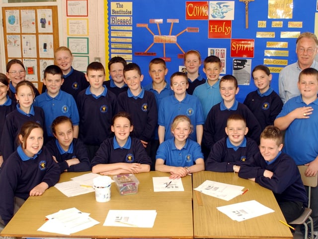 School leavers from St Therese's Primary School.