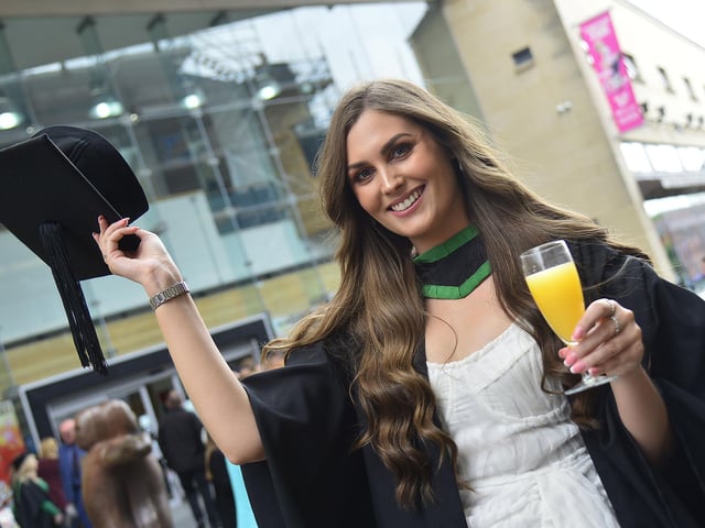 Natasha Nicole Wilson from Bangor who graduated in social work.