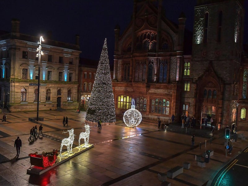 Christmas lights in Derry. Photo:George Sweeney