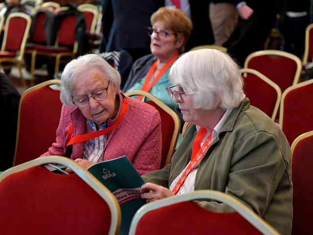 Party members at the SDLP annual Conference, held in St Columb’s Hall. Photo: George Sweeney. DER2312GS – 49