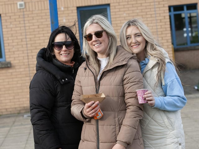 Some of the mums up supporting the Sean O'Kane Memorial Cup on Saturday.