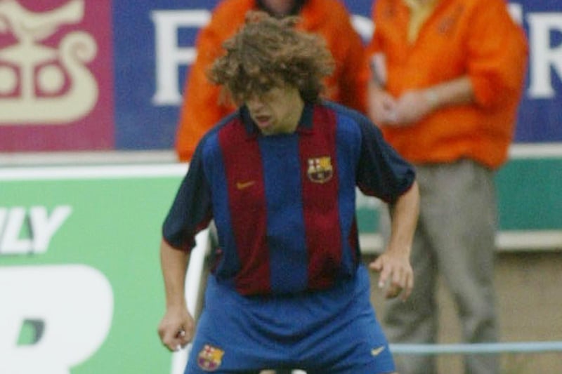Carles Puyol at the Brandywell.