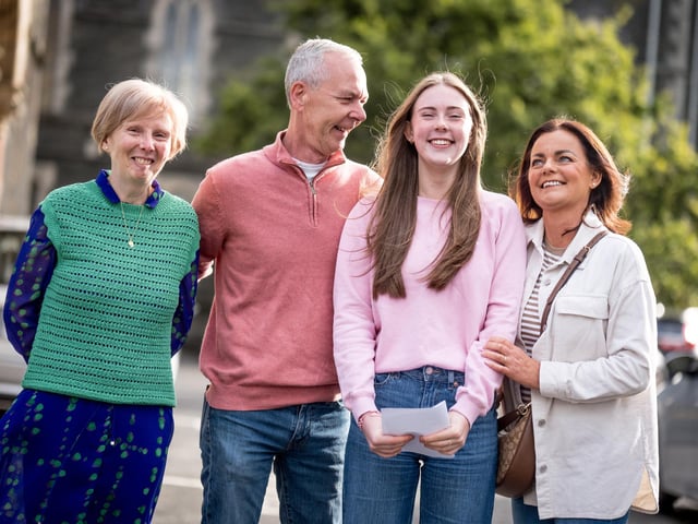 Dr Ferris, Emily Armstrong and parents.