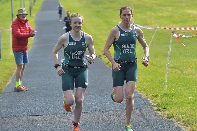 LIAM BALL TRIATHLON 40th ANNIVERSARY – Relay team taking part in the triathlon. Photo: George Sweeney