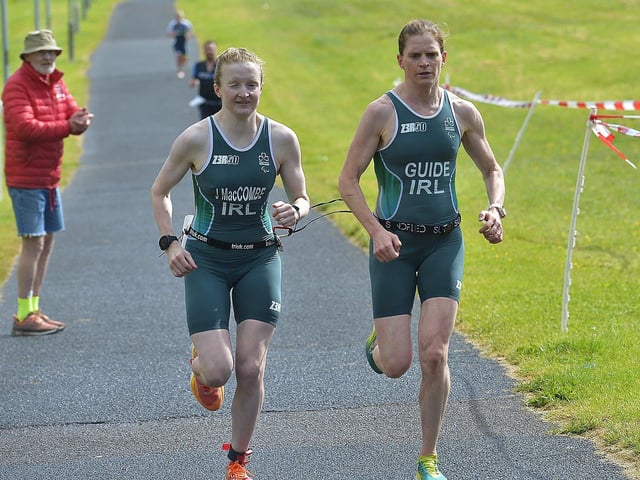 LIAM BALL TRIATHLON 40th ANNIVERSARY – Relay team taking part in the triathlon. Photo: George Sweeney