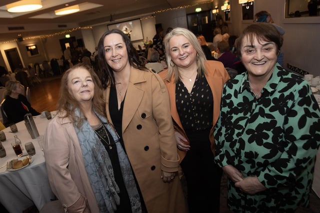 Pictured at Friday's Féile 'Remembering Roisin Barton' event are from left, Majella Hazlett, Brenda Duffy, Sandra Duffy and Philomena Duffy.