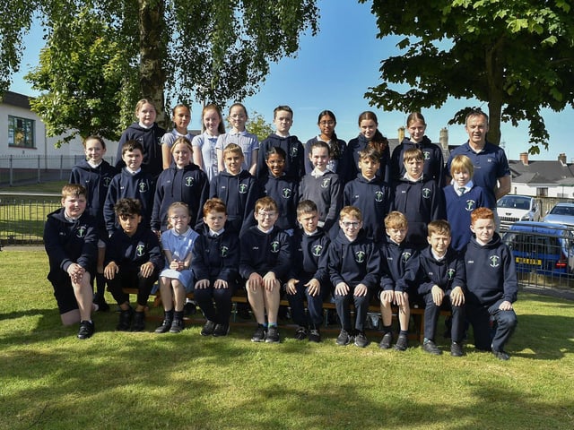 Mr Herron’s P7 class at Good Shepherd Primary School.