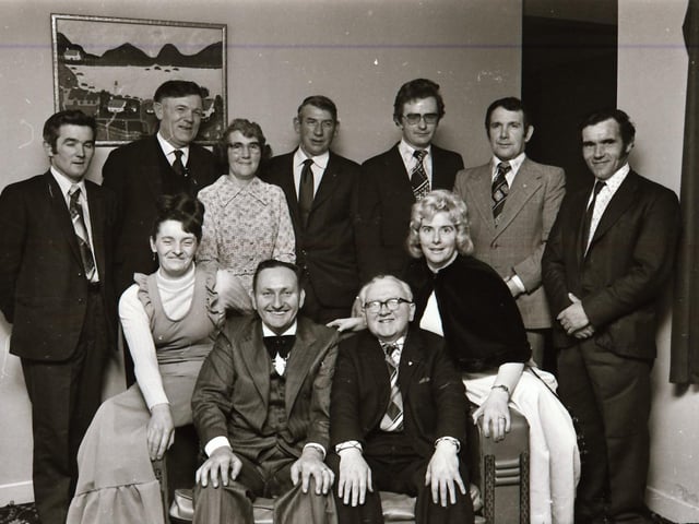 Dinner dances February 1976: Derry Vintners Dance at Broomhill Hotel, Slaughtrmanus GAC dinner and presentation at Magilligan, Malin GAC annual dinner dance, the Catholic Club Dance Group at the White Strand Motor Inn and Carndonagh ICA annual dinner dance.