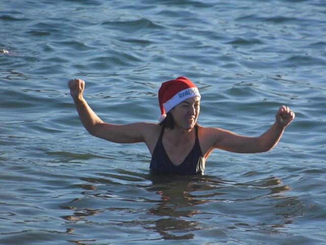 Malin Head St Stephen's Day Swim in aid of Malin Head Community Association Ltd and Ronald McDonald House. Pictures: Malin Head Community on Facebook:Malin Head St Stephen's Day Swim