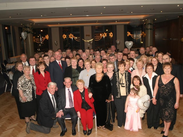 Mr and Mrs Greene celebrating their Golden Wedding anniversary in 2004.