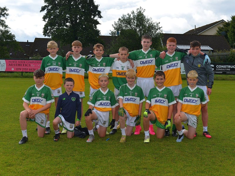 Buncrana pictured at the 2023 John McChrystal Cup games, held at Doire Trasna, on Saturday morning last. Photo: George Sweeney. DER2332GS - 47