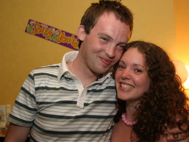 Sean Deery with friends and family.