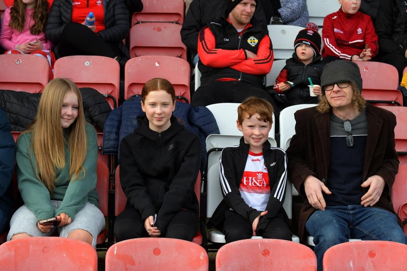 Fans in Celtic Park for Derry’s game against Roscommon. Photo: George Sweeney