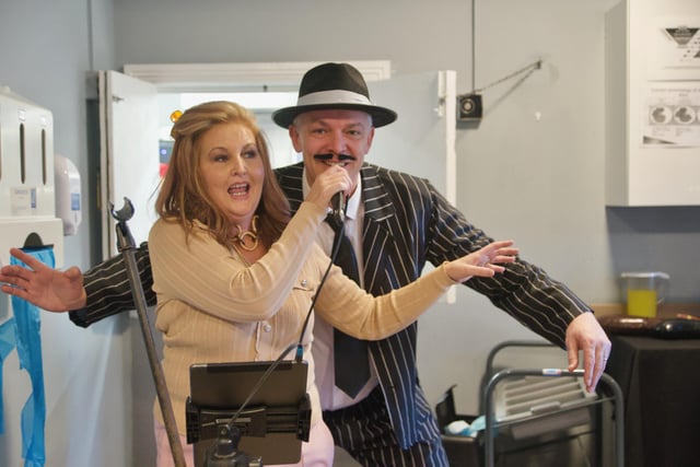 Entertaining during a 1920s themed party at Oakleaves Care Centre on Friday last.