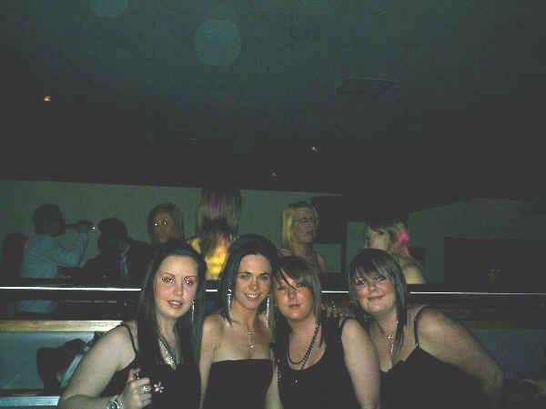 Enjoying a night out at Earth nightclub back in January 2006.