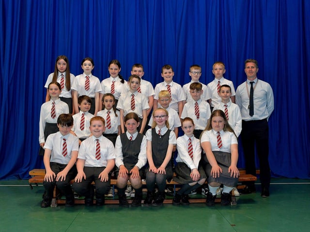 Mr Doherty’s P7 leavers class at Holy Family Primary School. DER2321GS – 31