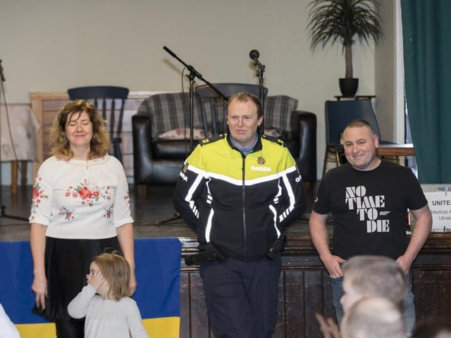Community Garda John O’Donnell joined in on the festive fun.