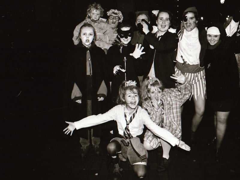 Derry folks dressed up for Halloween night, back in October 1994.