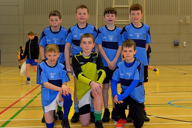 Hollybush Primary School 'A', runners up at the Primary School Boys' Indoor City Football Championships played in the Foyle Arena. Photo: George Sweeney. DER2306GS  08