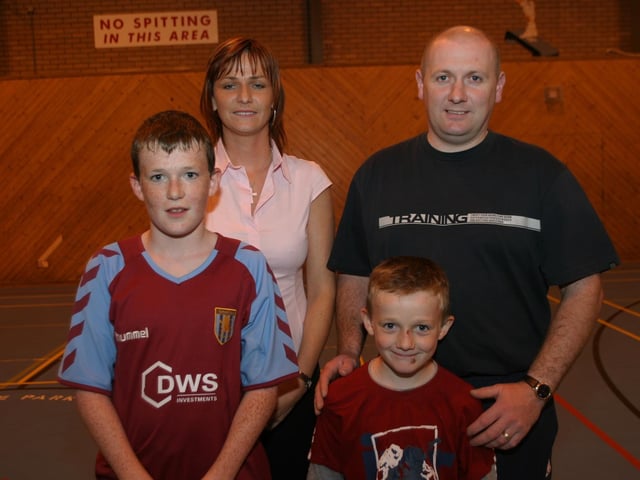 A game of football for Connor O'Doherty's birthday.