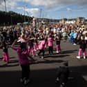 A dance troupe entertaining the crowd at the Gasyard last year. (Photos: Jim McCafferty Photography)