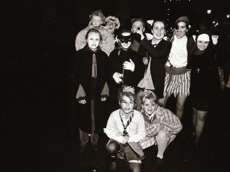Derry folks dressed up for Halloween night, back in October 1994.