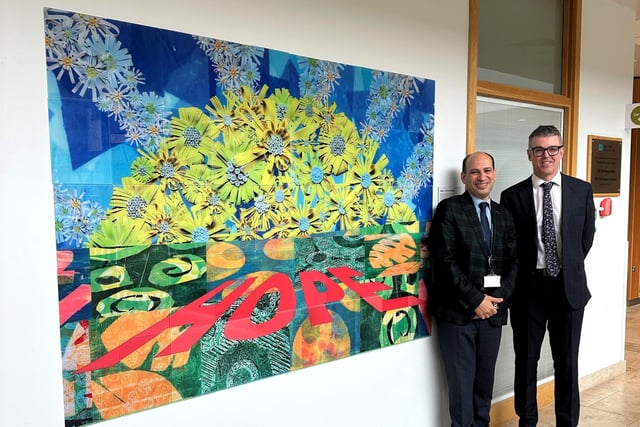 Dr Hossam Abdulkhalek, Clinical Director of Cancer and Diagnostics and Dr Feargal McNicholl, Consultant Haematologist, NWCC.