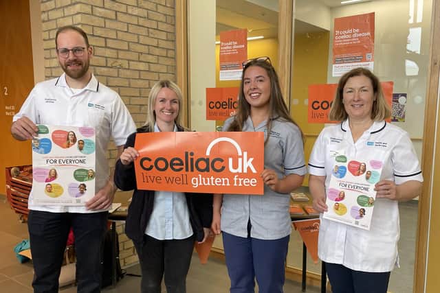 Warren Edwards, Community Team Lead Dietitian; Jenni McLaughlin, Personal Secretary; Aine O’Hagan, Nutrition Student, Ulster University; Joy Whelan, Advanced Practice Dietitian.