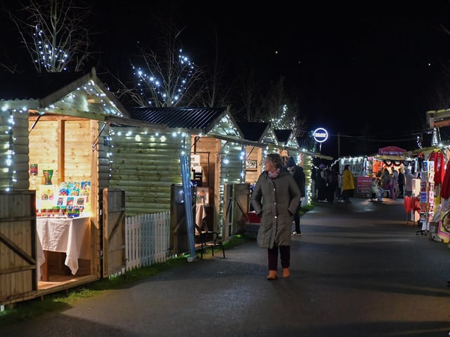 The Buncrana Christmas Market in Swan Park opened on Friday and will be open daily from 12 noon to 9pm until Sunday, 8th December.  Photo: George Sweeney