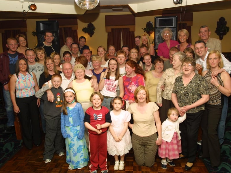 Charlie Grant celebrating his 60th birthday with his family and friends in the Argyle Bar.