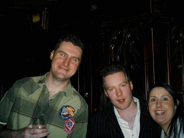 Enjoying a night out at Earth nightclub back in January 2006.
