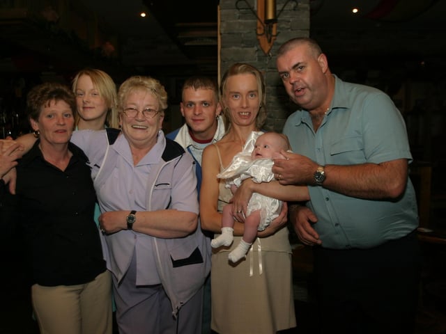 Emma Louise Moore's christening.