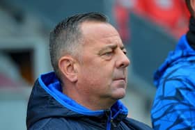 Institute manager Brian Donaghey hopes his side can get a positive result at Ballinamallard United.  Picture: by George Sweeney